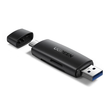 Czytnik kart USB UGREEN Czytnik kart SD micro SD USB-A USB-C